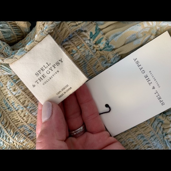 NWT Spell Aurora Peasant Top M - Picture 6 of 10